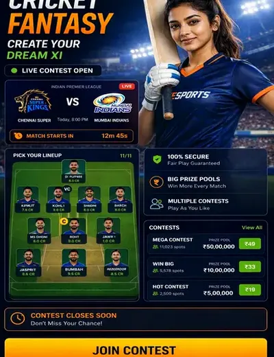Hero11 (hero 11) fantasy cricket & matchday visual 3